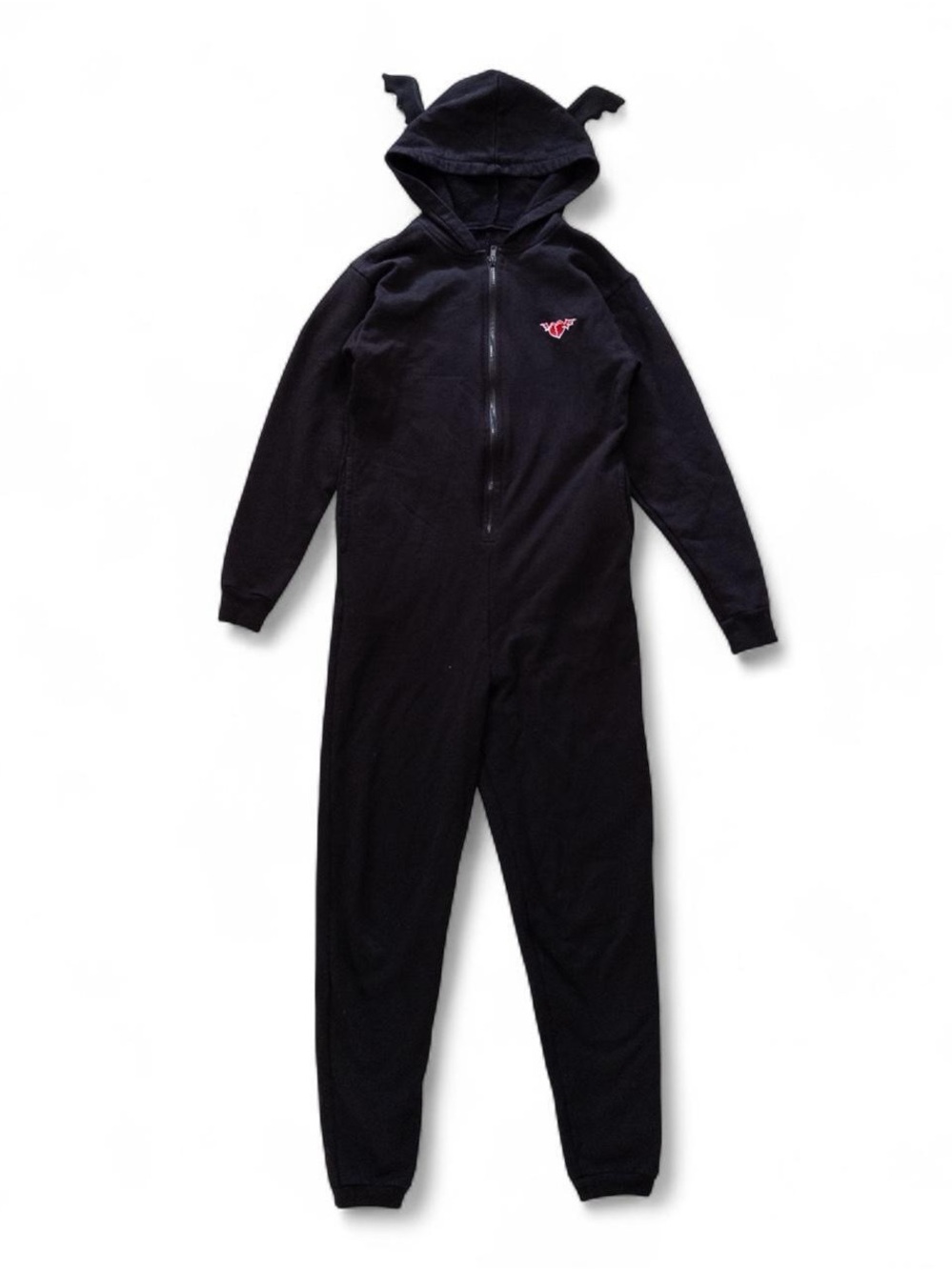 Yungblud Black Bat Wing Hooded Onesie Jumpsuit – RARE Official Merch